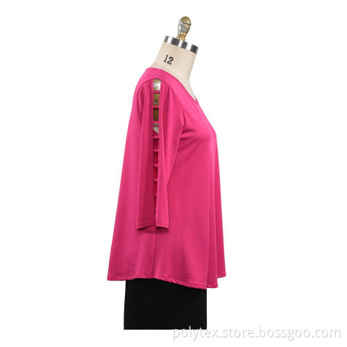 Solid Color Comfortable Casual Round Neck
